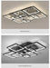 LED Ceiling Light – Modern Geometric Design with Remote Dimming - Samanta Factory