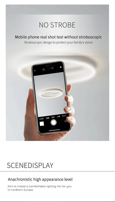 LED Ceiling Light – Modern Surface-Mounted Design with Dimmable Remote Control - Samanta Factory