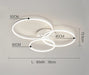 LED Ceiling Light – Art Deco Aluminum Design with Dimmable LED Bulbs - Samanta Factory