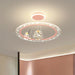 Modern Flush Mount LED Chandelier – Remote-Control Dimmable Ceiling Light - Samanta Factory
