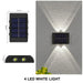 Solar Wall Light – Up & Down Waterproof LED for Modern Outdoor Decor - Samanta Factory