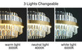 Modern Luxury LED Crystal Chandelier – Dimmable Remote-Controlled Ceiling Light - Samanta Factory