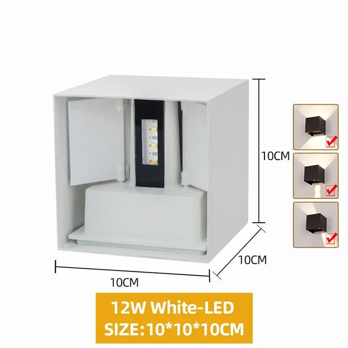 Outdoor LED Wall Light – Adjustable Beam IP65 Waterproof SF