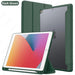 iPad 10.2" Case with Pencil Holder – Trifold Stand Clear Back Auto Sleep/Wake Cover SF