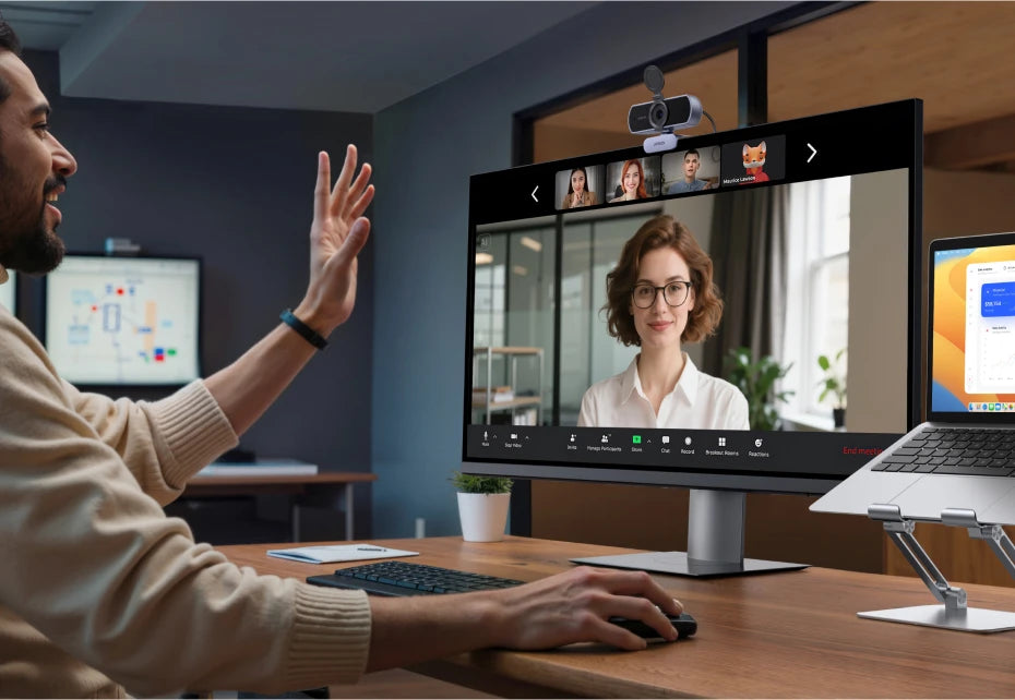 4K Webcam – 8MP Auto Focus with USB Plug & Play SF