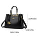 Women’s Tote Bag – Soft Microfiber Leather Casual Handbag with Zipper Closure - Samanta Factory