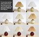 Korean Table Lamp – Vintage Pleated Fabric Shade with Ceramic Base - Samanta Factory