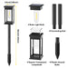4 PCS Solar Lights Outdoor Solar Pathway Lights Waterproof Bright Solar Lamps Landscape Lighting for Path Yard Garden Walkway - Samanta Factory
