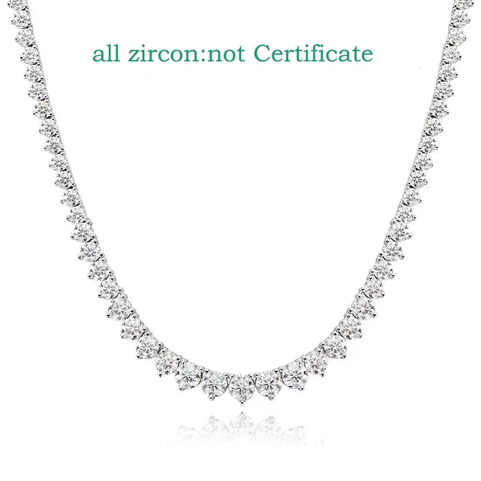 Moissanite Pendant Necklace – D-Color VVS1 Water Drop in 925 Sterling Silver SF