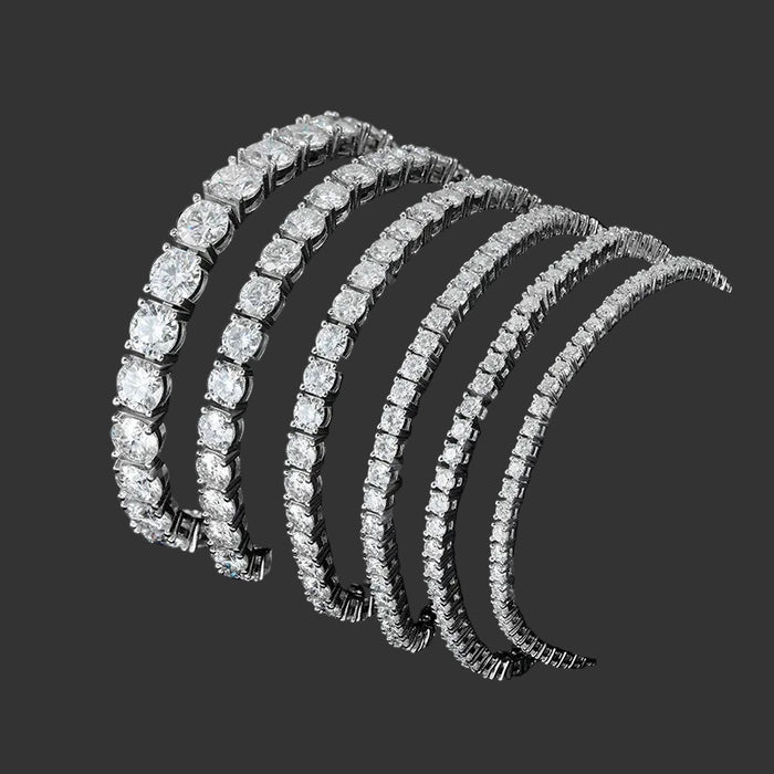 Moissanite Tennis Bracelet – Certified 925 Sterling Silver with D Color VVS1 Stones - Samanta Factory