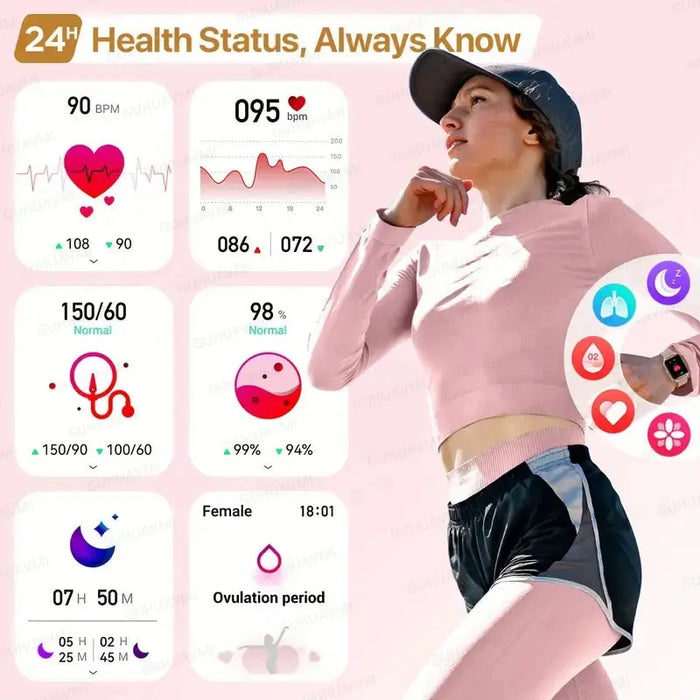 Bluetooth Calling Smartwatch – Fitness & Health Tracking SF