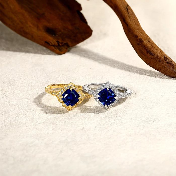 Moissanite Ring – D Color VVS1 Sterling Silver SF