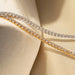 Moissanite Tennis Necklace – Adjustable 2 mm D-Color Shine SF