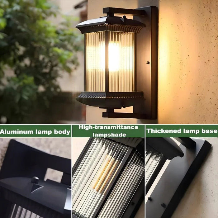 Vintage Outdoor LED Wall Light IP65 – Waterproof Aluminum Garden Porch Sconce SF