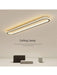 Modern LED Ceiling Light – Long Surface-Mounted Fixture with Dimmable Brightness - Samanta Factory