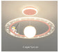 Modern Flush Mount LED Chandelier – Remote-Control Dimmable Ceiling Light - Samanta Factory