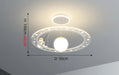 Modern Flush Mount LED Chandelier – Remote-Control Dimmable Ceiling Light - Samanta Factory
