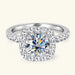 Moissanite Engagement Ring – 2ct D-Color VVS1 in 925 Sterling Silver SF