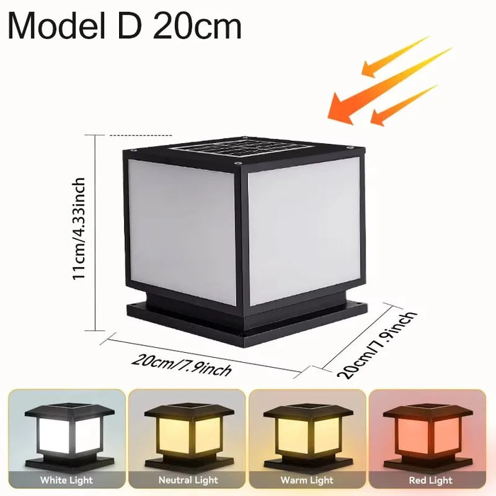 Solar LED Wall Light – Waterproof 4-Color Emergency Outdoor Lamp - Samanta Factory