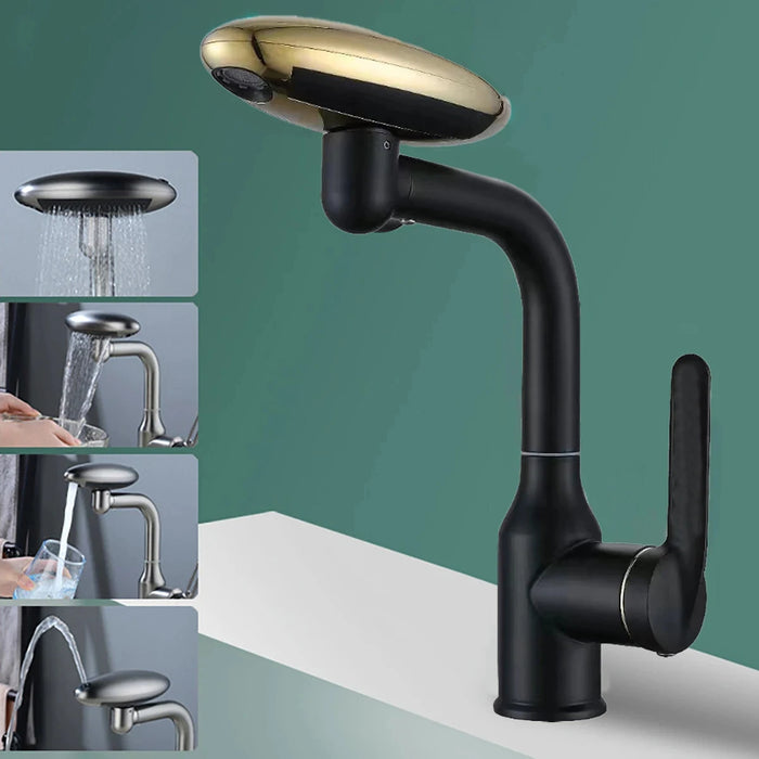 Bathroom Sink Faucet – 4-Mode Water Flow with 360° Swivel & Modern Design - Samanta Factory