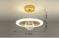 Modern Flush Mount LED Chandelier – Remote-Control Dimmable Ceiling Light - Samanta Factory