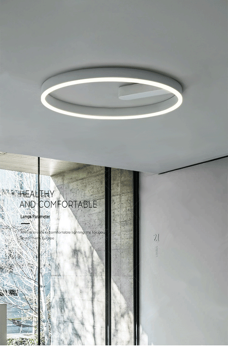 LED Ceiling Light – Modern Surface-Mounted Design with Dimmable Remote Control - Samanta Factory