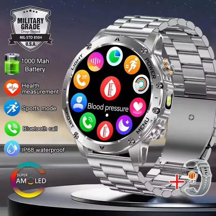 Smart Watch – AMOLED Display with AI Health Tracking SF