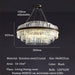 Modern Luxury LED Crystal Chandelier – Dimmable Remote-Controlled Ceiling Light - Samanta Factory