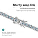 Premium 925 Sterling Silver Round-Cut Moissanite Bracelet for Women SF
