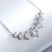 Moissanite Pendant Necklace – 7-Stone 925 Sterling Silver D-Color VVS1 SF