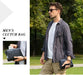 Men’s Leather Clutch Bag – Large Capacity Casual Hand Carry Bag SF