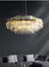 Modern Luxury LED Crystal Chandelier – Dimmable Remote-Controlled Ceiling Light - Samanta Factory