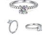 Moissanite Eternity Ring – 2mm D VVS Sterling Silver SF