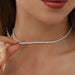 Moissanite Tennis Necklace – Adjustable 2 mm D-Color Shine SF