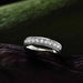 Men’s Moissanite Wedding Ring – D-Color VVS1 Sterling Silver SF
