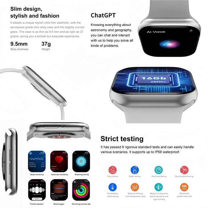 GPS Smart Watch with Health Tracking – AMOLED Display with Bluetooth Calling SF