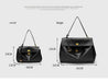 Microfiber Leather Shoulder Bag – Large Square with Lock SF