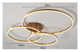 Modern LED Chandelier – Dimmable Semi-Flush Mount with Remote Control - Samanta Factory