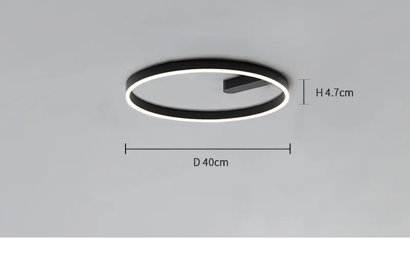 LED Ceiling Light – Modern Surface-Mounted Design with Dimmable Remote Control - Samanta Factory