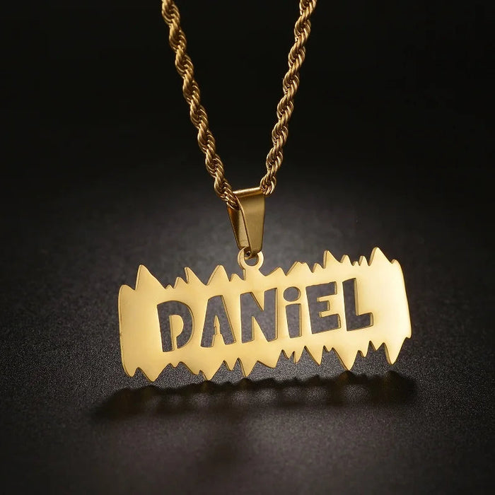 Custom Name Crown Necklace- Trendy Crown Name Necklace in Gold, Silver & Rose Gold SF