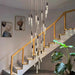 Modern Pendant Light – Luminous Acrylic with Brushed Aluminum Finish - Samanta Factory