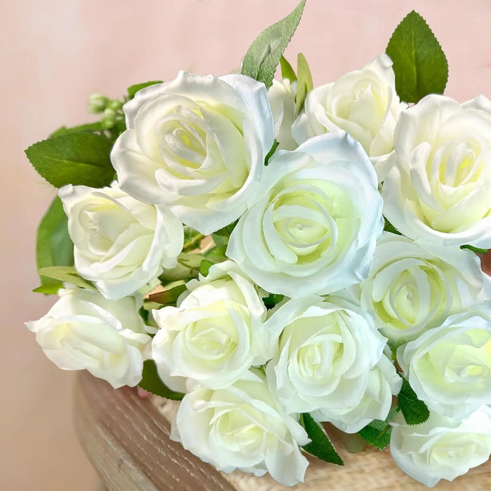 Artificial Velvet Roses – 50PCS Long-Stem Flower Bouquet SF
