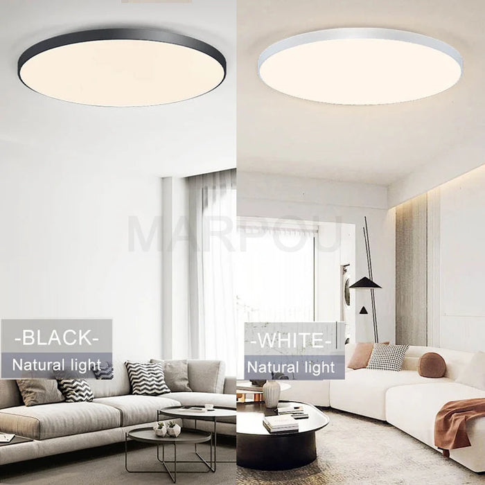 MARPOU Big Size Smart ceiling lamp led lamp for bedroom 80W ceiling lights with Remote control Dimmable led lights for room - Samanta Factory