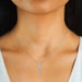 Moissanite Pendant Necklace – 2 Carat D-Color Round Solitaire SF