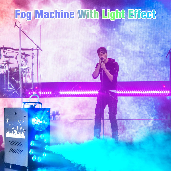 Fog Machine: 700W Wireless Remote with 3-in-1 Lighting Effect - Samanta Factory