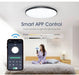 MARPOU Big Size Smart ceiling lamp led lamp for bedroom 80W ceiling lights with Remote control Dimmable led lights for room - Samanta Factory