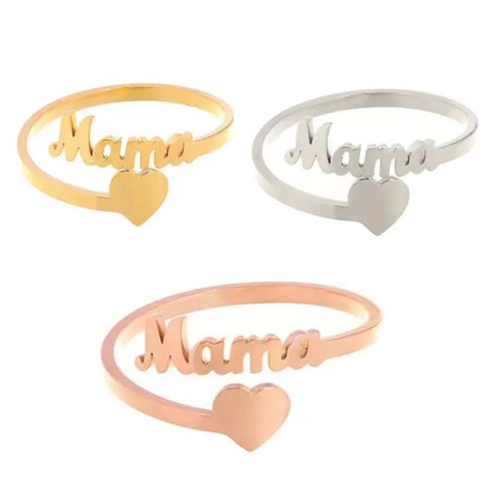 Custom Name Heart Ring – Personalized Ring for Women SF