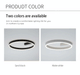 LED Ceiling Light – Modern Surface-Mounted Design with Dimmable Remote Control - Samanta Factory
