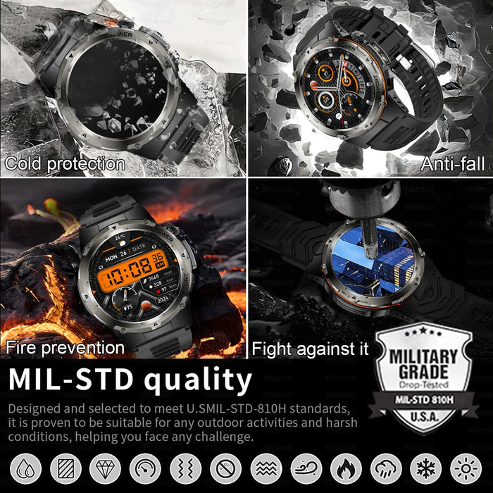 Outdoor Sports Smartwatch – 1.39″ AMOLED, GPS & Swimming Mode SF