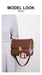 Split Leather Satchel Bag – Moderate Hardness for Women SF